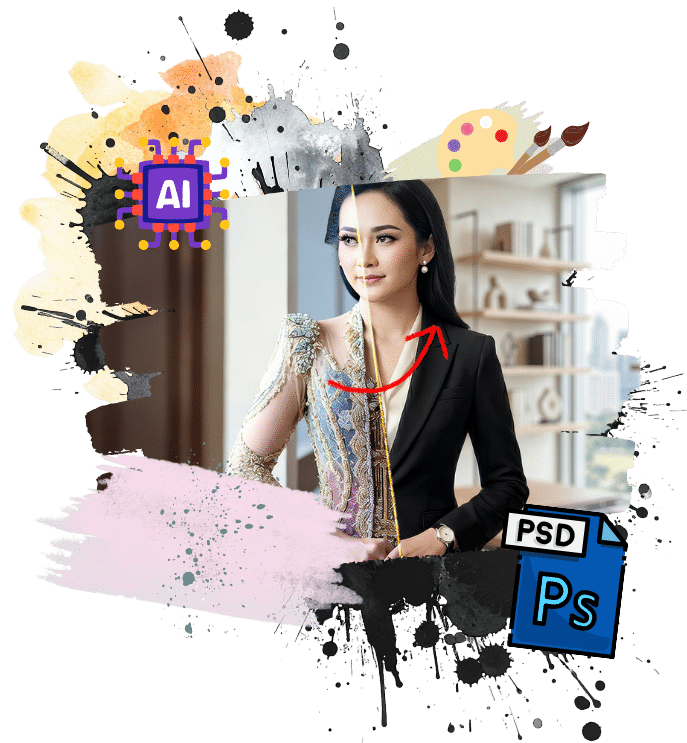 Jasa Edit Foto & High End Retouching Terbaik #1 | Bagus, Cepat, Online 1 Photo Editing Retouching Hybrid Workflow