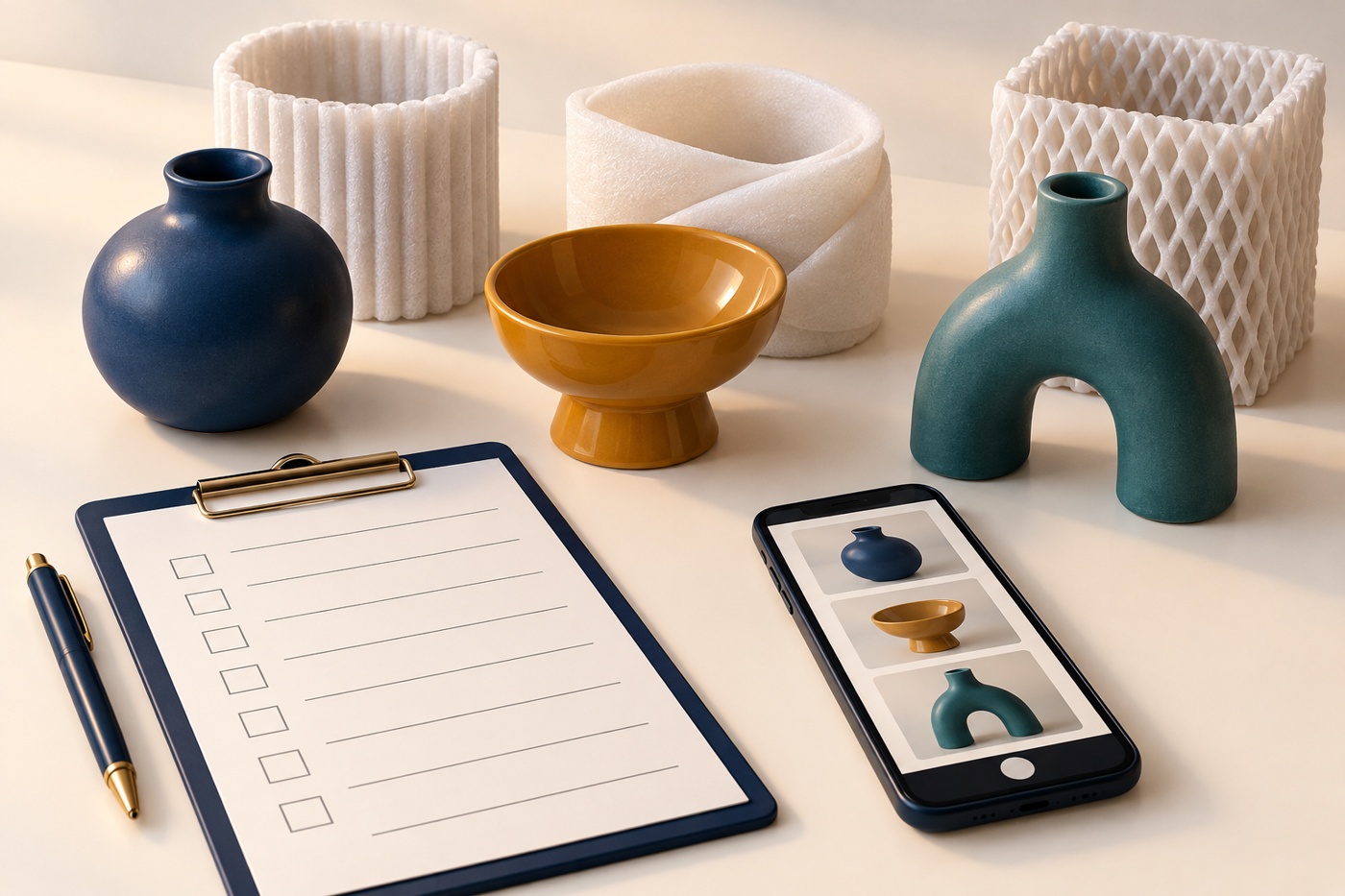Outside Yogyakarta? What to Confirm Before Sending Products to SCI’s Studio 4 Three conceptual products with an inventory and condition photographs