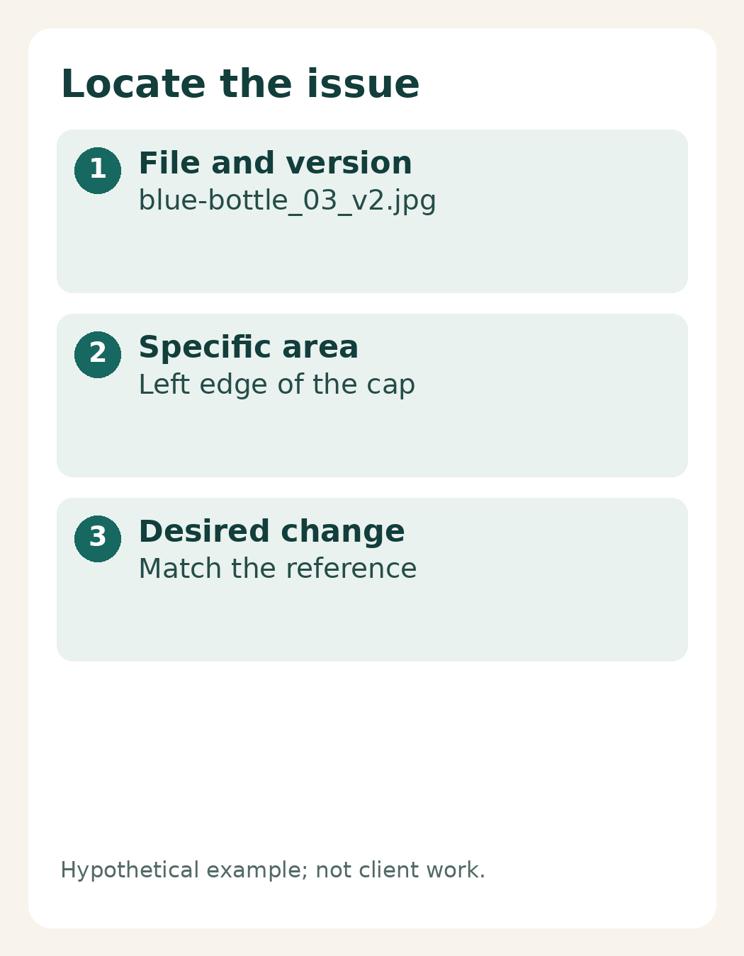 File name, left cap edge and direction to match the reference